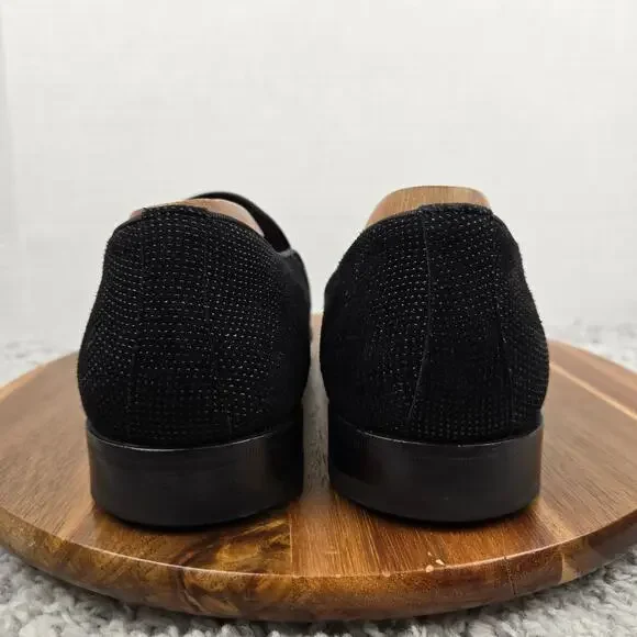 Mezlan Crespi Beaded Black Business Casual Daily Slip On Custom Loafer Mens 11.5